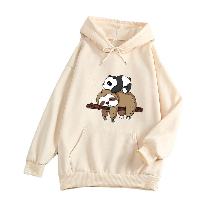 Lazy Sloth and Panda Casual Pullover Women